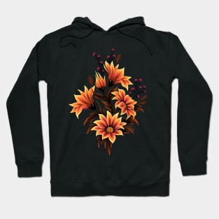 Gazania Floral - Orange Gold Hoodie